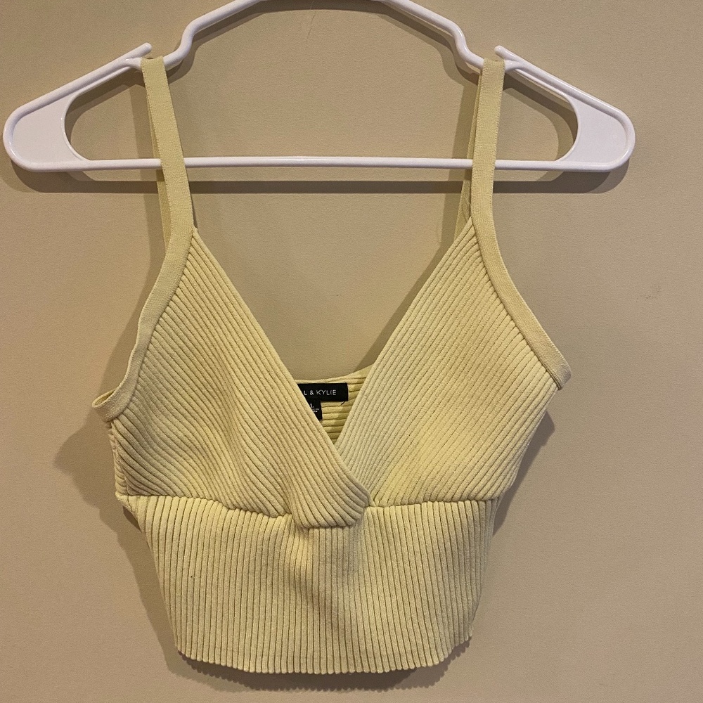 Kendall & Kylie Yellow Tank Top